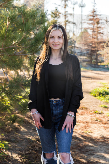Black Soul Chambray Button Down
