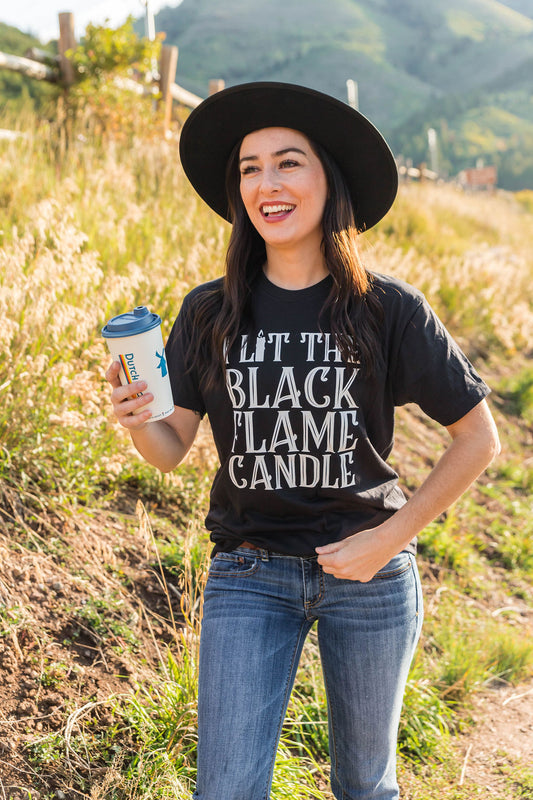 Black Candle- Black Tee