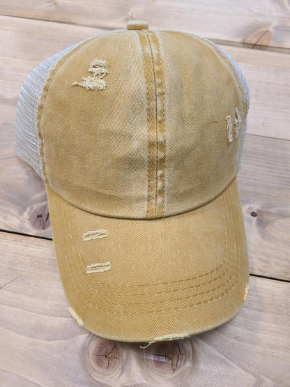Criss Cross Ponytail Hat (10 color options!)