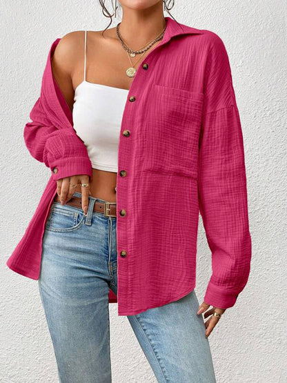 It Girl Drop Shoulder Shirt Jacket