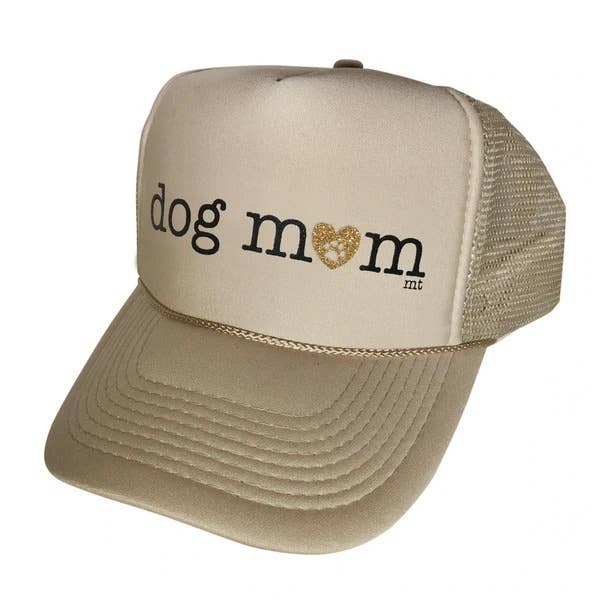 Dog Mom Trucker Hat - Tan