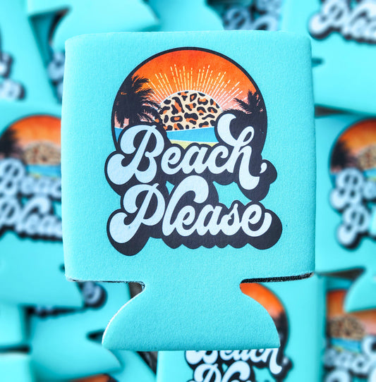 Beach Please Graphic Coolie