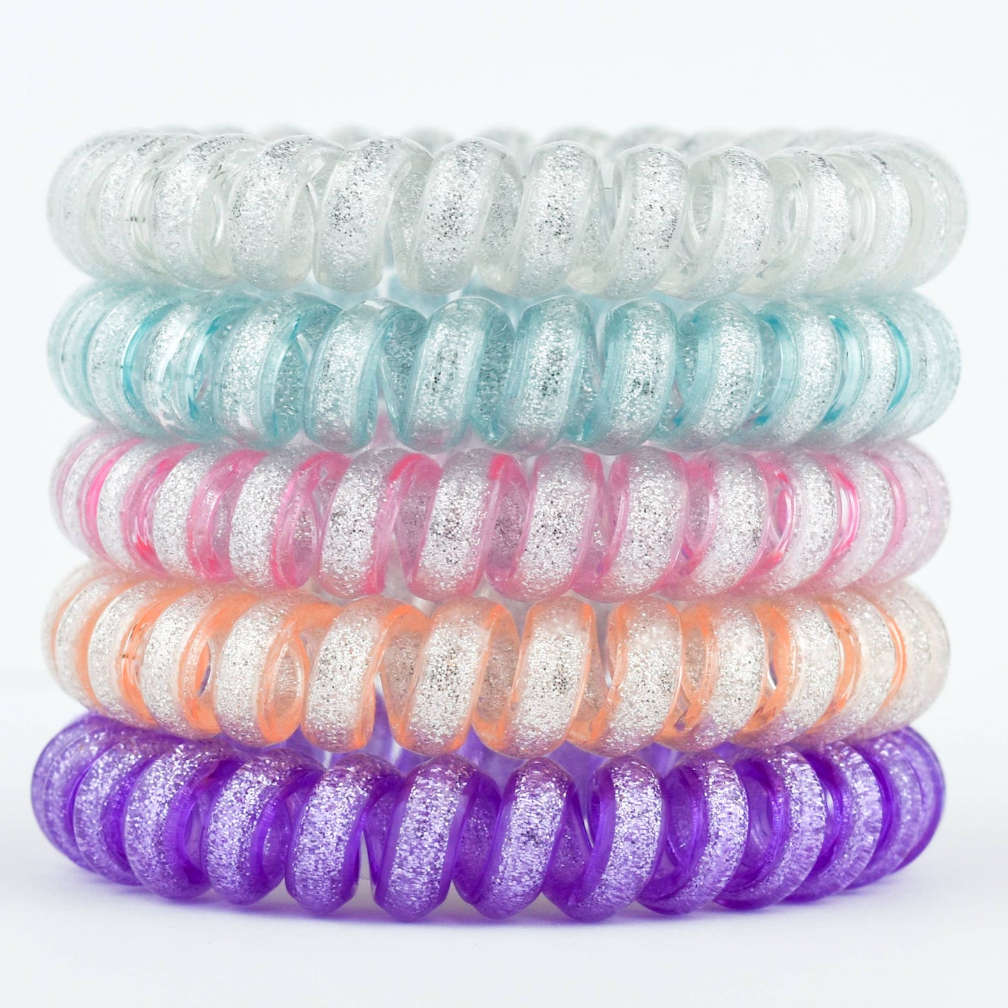 Colorful Glittered Hair Coil