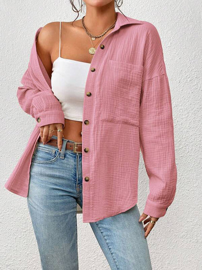 It Girl Drop Shoulder Shirt Jacket
