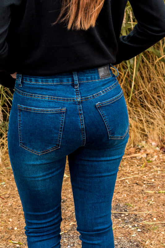 Gotta Have 'Em -High Rise Dark Skinny Jeans