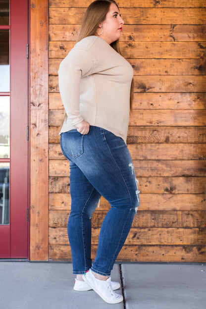 Gisselle Distressed Skinny Denim Jean