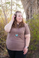 Beyond Basics Ribbed Tee- Taupe