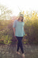 Sage Basic Over-sized Tee