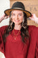 Poppy Peekaboo Wide Brim Hat - Black