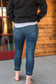 Gloria Distressed Mid Rise Skinny Denim Jean