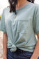 Sage Basic Over-sized Tee