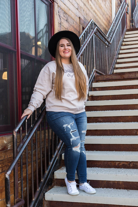 Gisselle Distressed Skinny Denim Jean