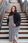 Now & Then Black Striped Maxi