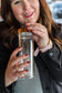 Plastic Drink Tumbler - Rose Gold Sparkle