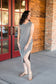 Now & Then Black Striped Maxi