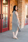 Now & Then Black Striped Maxi