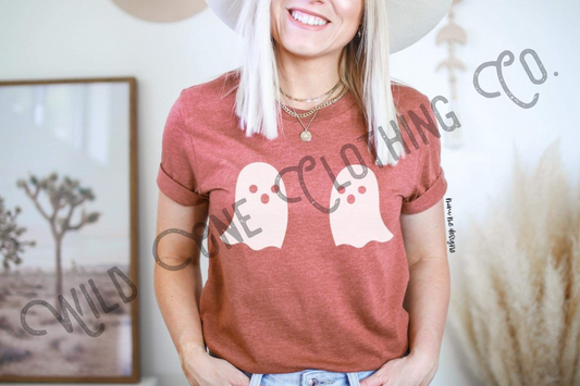 Boo-bies - White Screen Print Graphic Add on